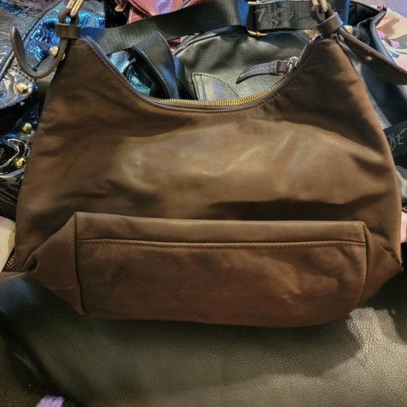 Dooney and Bourke Brown Nylon Zip Purse - Picture 12 of 12